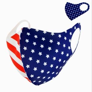 American Patriotic Face Mask  Memorial Day, July 4th NWT